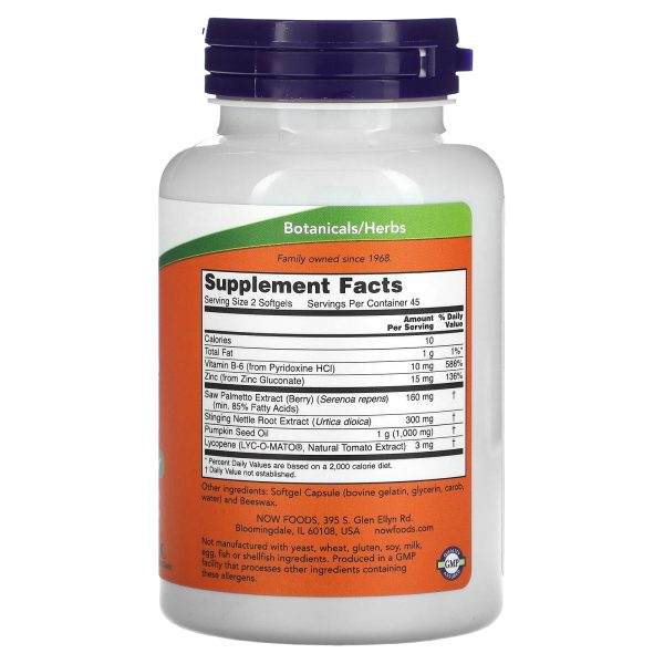 Now Foods Prostate Support Complex - Prostate Health, 90 Softgels