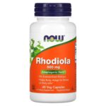 Now Foods Rhodiola 500 mg 60 vegetarian capsules