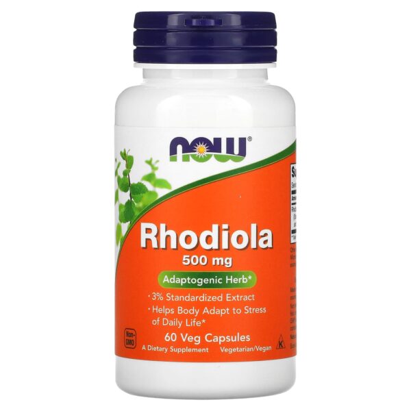 Now Foods Rhodiola 500 mg 60 vegetarian capsules