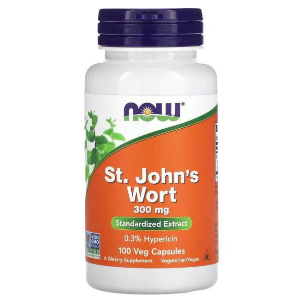 Now Foods St John's Wort 300 mg, 100 vegetarian capsules
