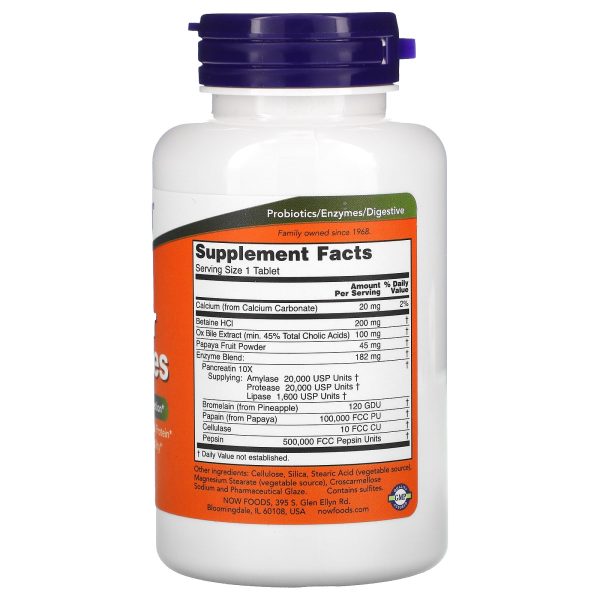 Now Foods Super Enzymes 90 Tablets
