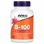 Now Foods Vitamin B-100 Complex 100 Capsules