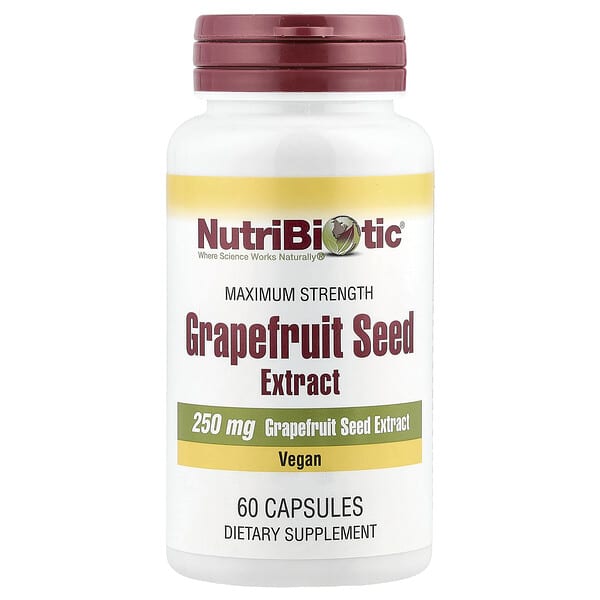 Nutribiotic Grapefruit Seed Extract, 250 mg, 60 Capsules