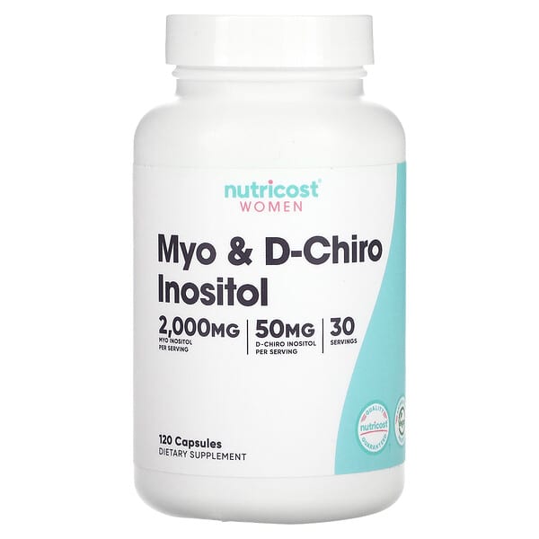 Nutricost Myo + D-Chiro Inositol 2000 Mg Support for Women 120 Capsules