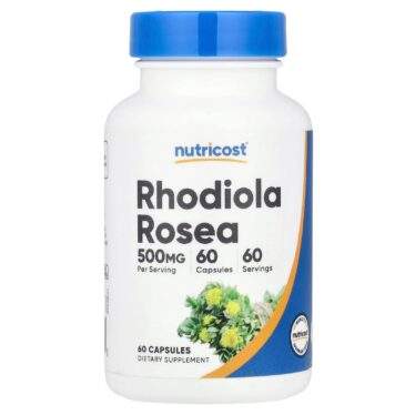 Nutricost Rhodiole Rosea 500 mg ,Energie force 60 capsules