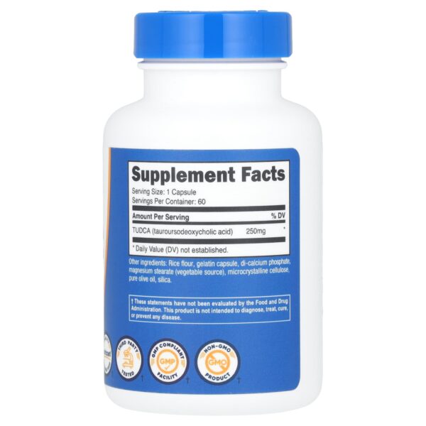Nutricost TUDCA, 250 mg, 60 capsules