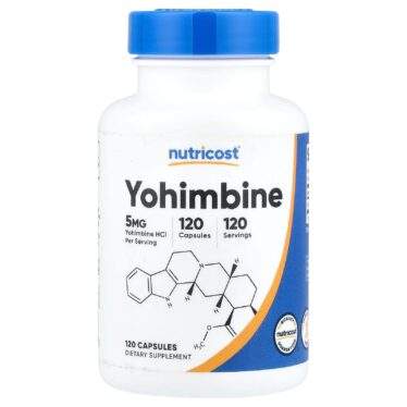 Nutricost Yohimbine, 5 mg, 120 capsules