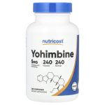 Nutricost, Yohimbine, 5 mg, 240 capsules
