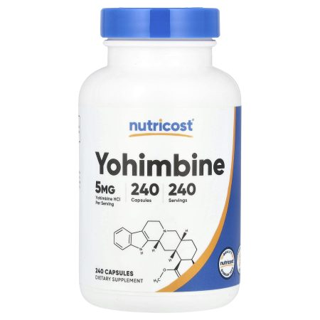 Nutricost, Yohimbine, 5 mg, 240 capsules