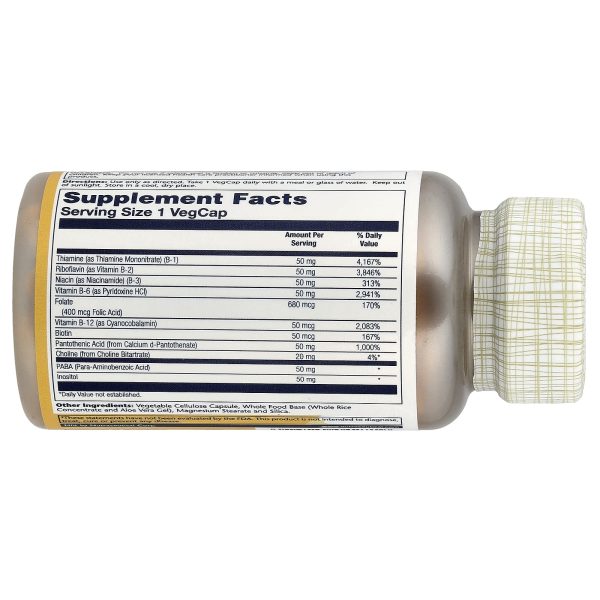 Solaray B-Complex 50, 100 vegetable capsules