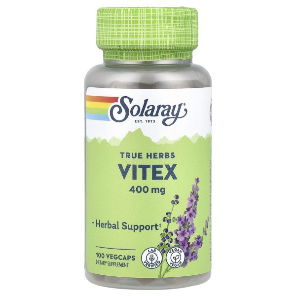 Solaray Vitex Berry, Chasteberry, 400 mg, 100 VegCaps