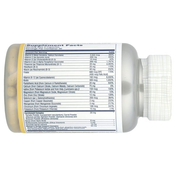 Solaray Women's Golden Multivitamin and Minerals, 90 Capsules