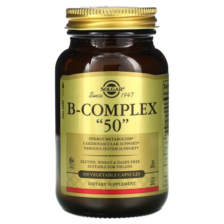 Solgar B Complex 50 100 Capsules
