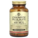 Solgar Chromium Picolinate, 500 mcg, 120 Vegetable Capsules