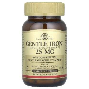 Solgar, Gentle Iron®, 25 mg, 90 vegetable capsules