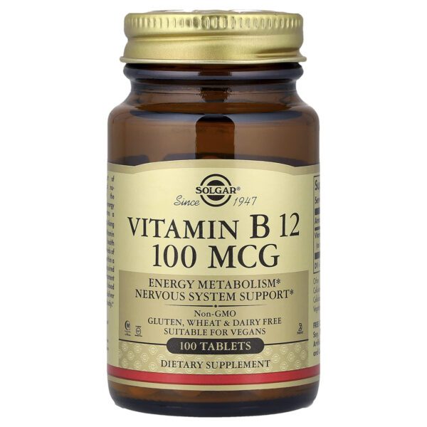 Solgar Vitamin B12 100 mcg 100 tablets