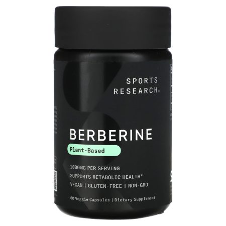 Sports Research Berberine 1000 mg, 60 capsules