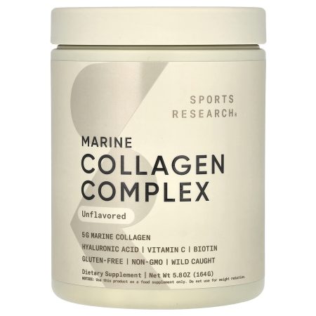 Sports Research, Marine Collagen Complex, Unflavored, 164 g