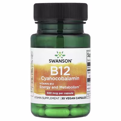 Swanson Vitamin B12 500 Mcg 250 Capsules