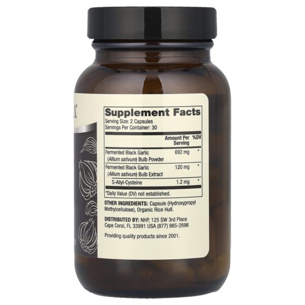 Dr. Mercola Fermented Black Garlic 60 Capsules