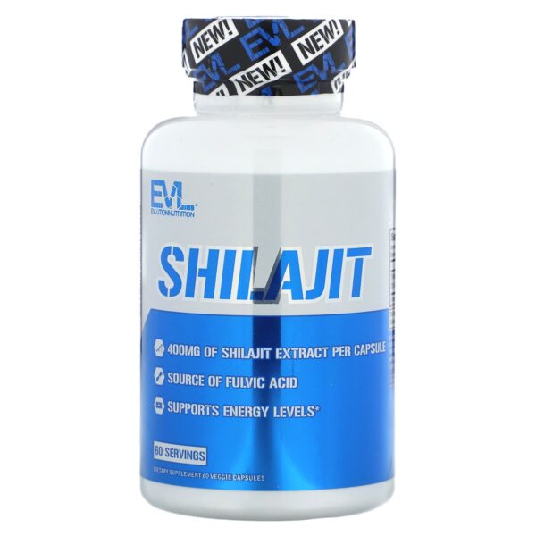 EVLution Nutrition, Shilajit, 400 mg, 60 Veggie Capsules