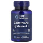Life Extension Glutathione, Cysteine ​​& C, 100 capsules