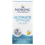 Nordic Naturals Ultimate Omega, Lemon, 1280 mg, 120 Softgels