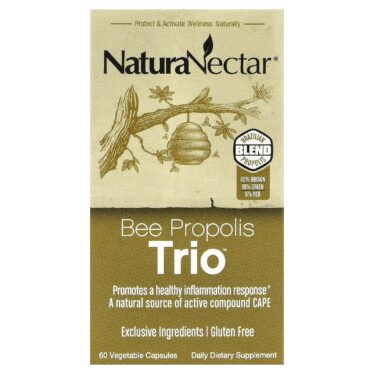 NaturaNectar Trio of bee propolis, 60 vegetable capsules