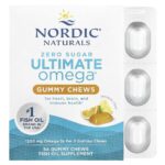 Nordic Naturals Ultimate Omega Gummy Chews, 1200mg Tropical Fruit - 54 gummies