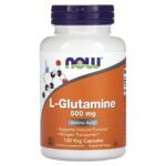 Now Foods L-Glutamine 500 mg, Amino Acid, 120 Capsules