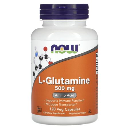 Now Foods L-Glutamine 500 mg, Amino Acid, 120 Capsules