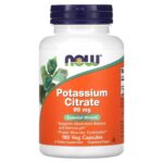 Now Foods Potassium Citrate 99 mg, 180 vegetable capsules.