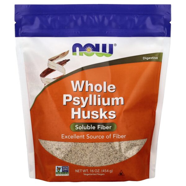 Now Foods Whole Psyllium Husks (Digestion), 16 oz (454 g)