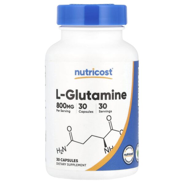 Nutricost L-glutamine 800 mg 30 capsules