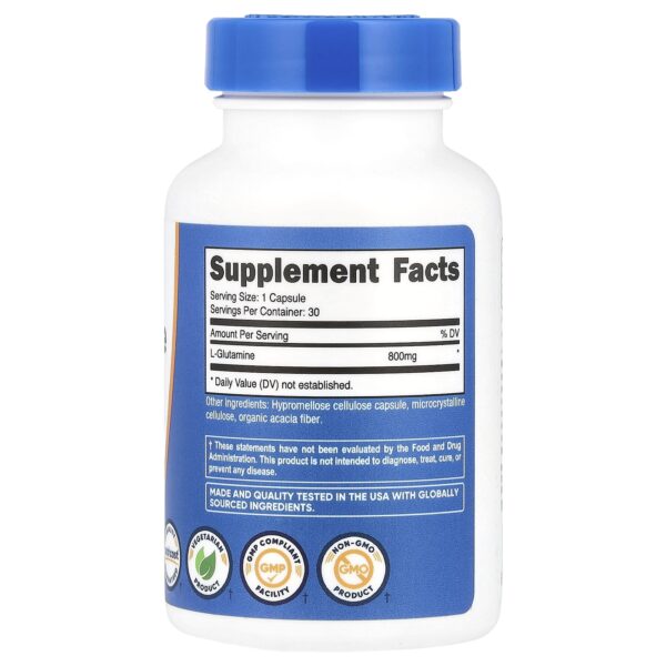 Nutricost L-glutamine 800 mg 30 capsules