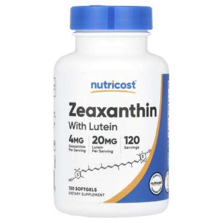 Nutricost, Zeaxanthin with Lutein, 120 Soft-Coated Capsules