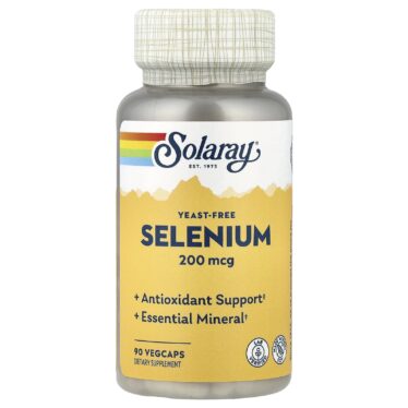 Solaray, Selenium, 200 µg, 90 VegCaps