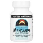 Source Naturals Manganese, 10 mg, 100 tablets