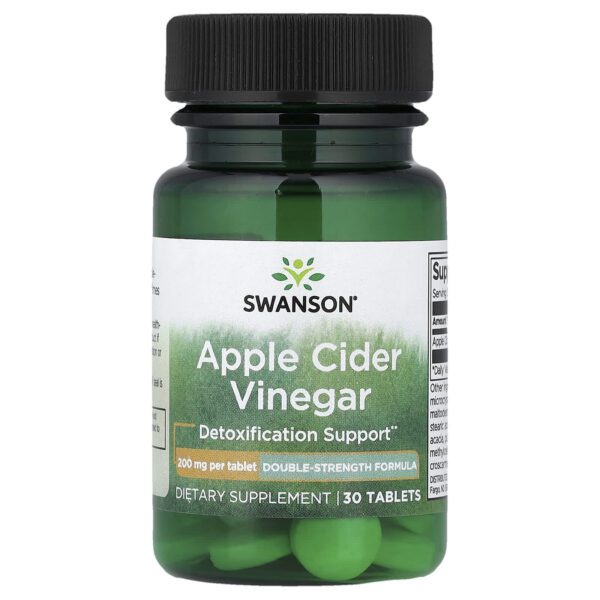 Swanson Apple Cider Vinegar, 200 mg, 30 Tablets