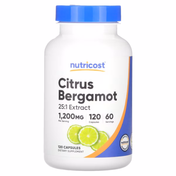 Nutricost, Citrus and Bergamot, 120 capsules (600 mg each)