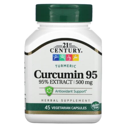 21st Century Curcumin 95, 500 mg, 45 Caps Vegetarian.