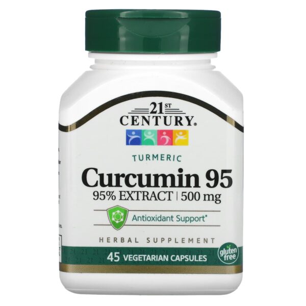 21st Century Curcumin 95, 500 mg, 45 Caps Vegetarian.