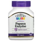 21st Century Papaya Enzyme, 100 Chewable Tablets