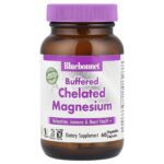 Bluebonnet Buffered Chelated Magnesium, 60 Vegetable Capsules