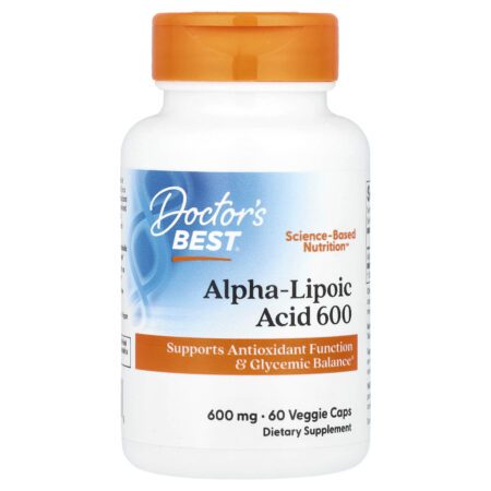 Doctor's BEST BEST Alpha-Lipoic Acid 600, 600 mg - 60 Veggie Caps