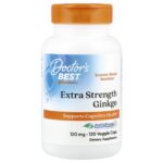 Doctor's BEST Extra Strength Ginkgo, 120 mg, 120 Vegetable Capsules