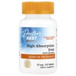 Doctor's BEST High Absorption Iron with Ferrochel, 27 mg, 120 tablets