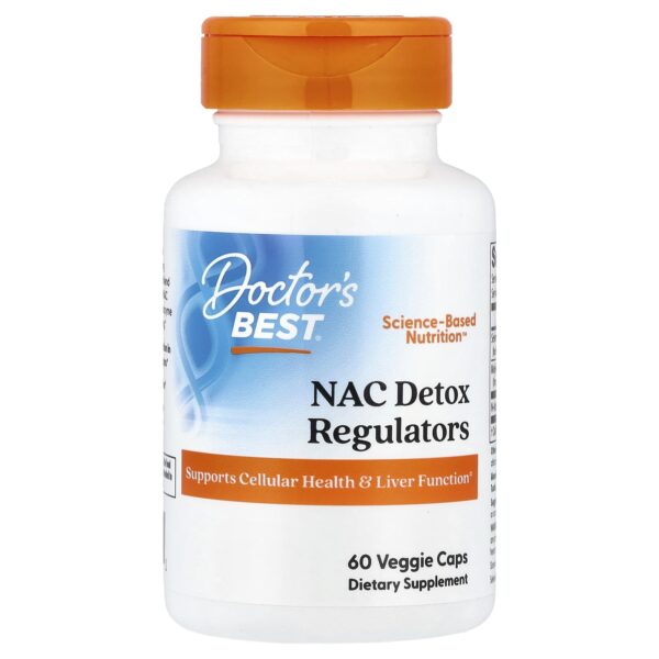 Doctor's BEST NAC Detox Regulators, 60 vegetarian capsules