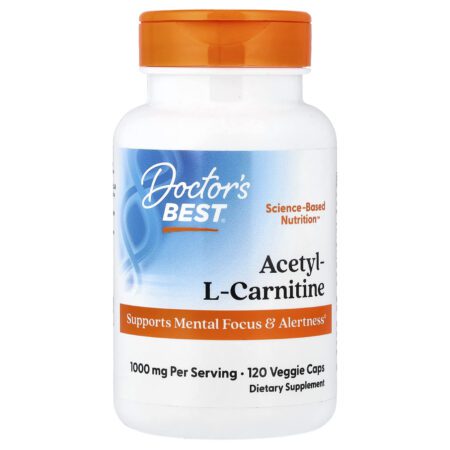 Doctor's Best Acetyl-L-carnitine, 120 vegetable capsules