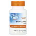 Doctor's Best, Fully Active B12, 1500 µg, 60 Vegetarian Capsules